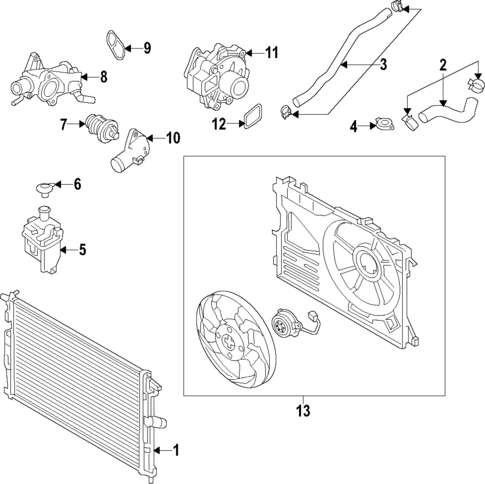 Radiator & Components for 2019 Mazda 3 #4