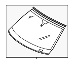 97054111142NVB - Body: Windshield for Porsche: Panamera Image