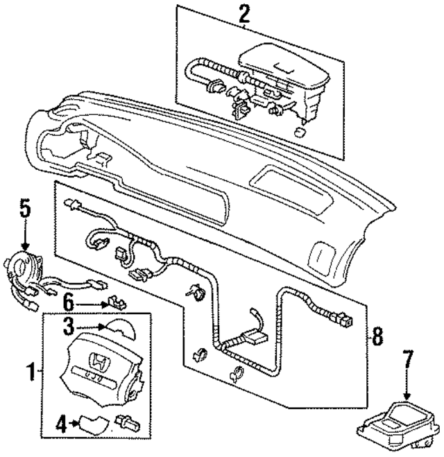 6770SV4A51ZA - : Driver Inflator Module for Honda Image