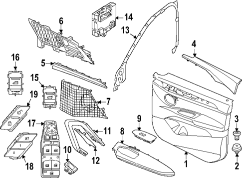 Interior Trim - Front Door for 2024 BMW X2 #0
