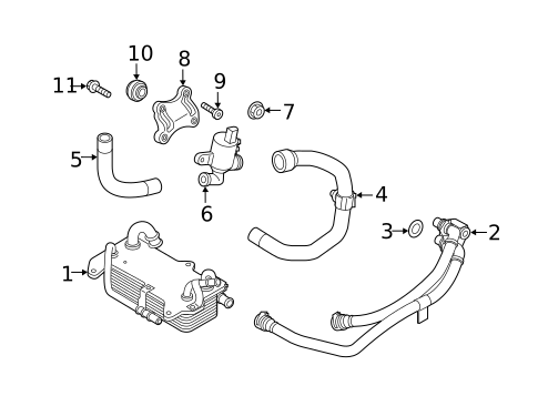 Trans Oil Cooler for 2021 Audi Q8 #0