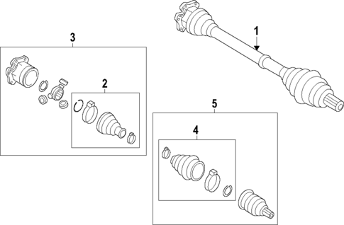Axle Shafts & Joints for 2019 Audi A4 Quattro #0