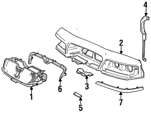 F6MZ8190BA - : Header Panel for Ford Image