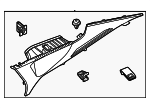 85850GG000GYT - Body: Upper Quarter Trim for Kia Image