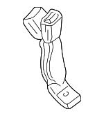 2W4Z5460045AAE - Electrical: Buckle End for Lincoln: LS Image