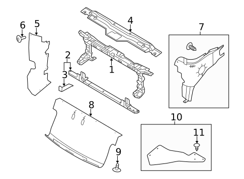 Radiator Support for 2010 Ford F-150 #0