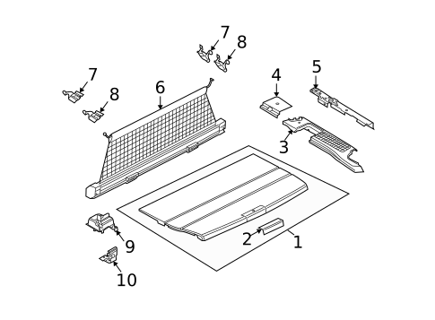 Interior Trim - Rear Body for 2010 Land Rover Range Rover #0