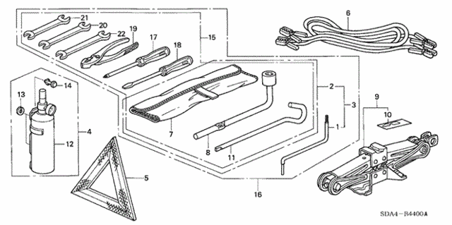Tools - Jack for 2006 Honda Accord #0