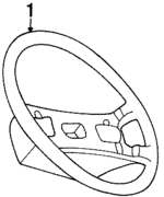 4A0419091JAS1 - Steering: Steering Wheel for Audi: Cabriolet Image
