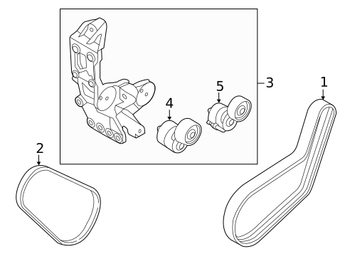Belts & Pulleys for 2011 Hyundai Sonata #0