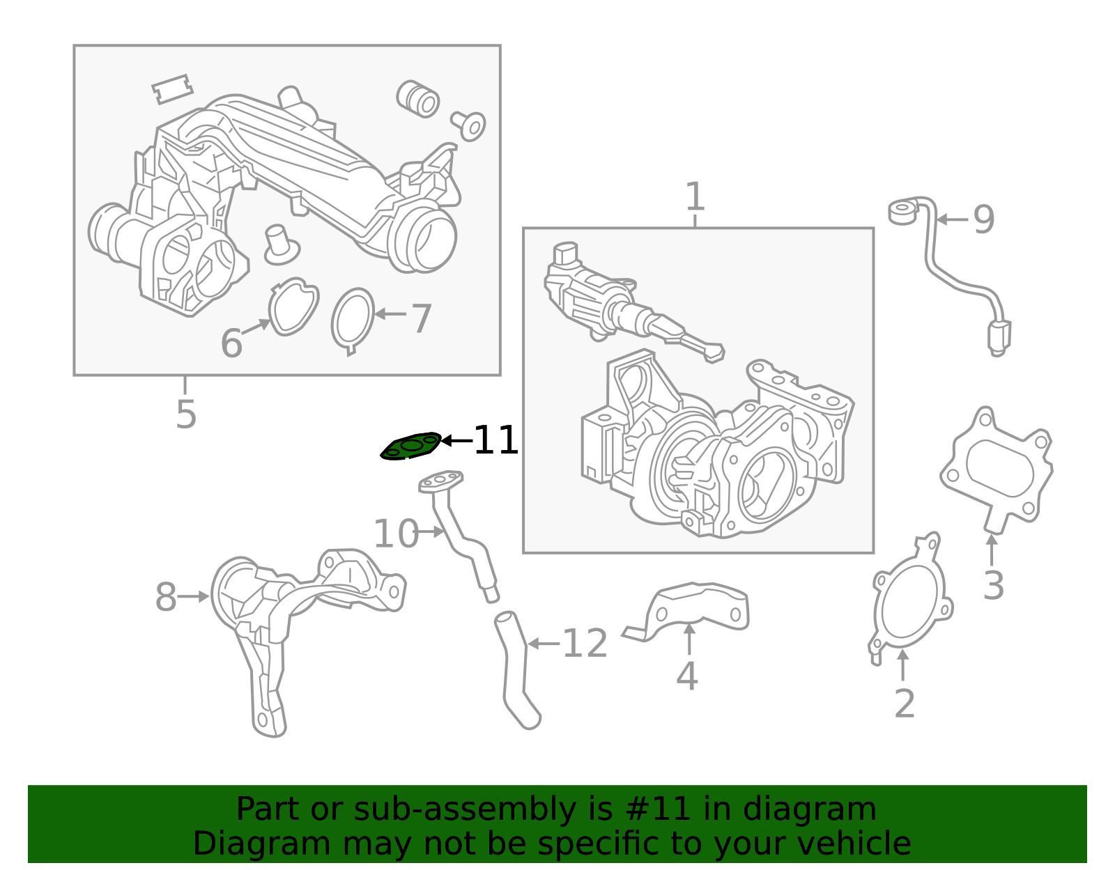15535-6A0-A00 - Turbocharger Oil Line Gasket 2016-2026 Honda | Honda ...