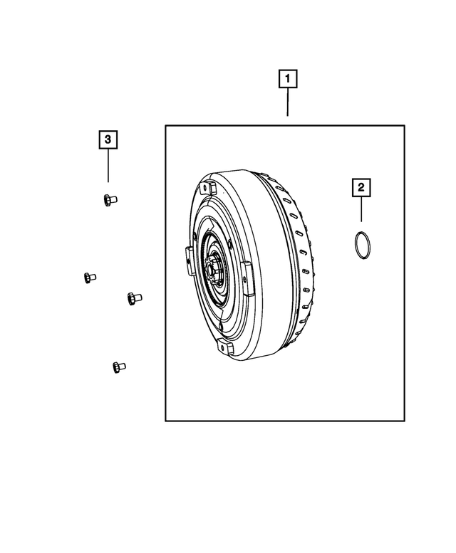 R8051167AB - 545RFE; 5-Speed; Automatic Transmission: Torque Converter Kit, Remanufactured for Mopar Image