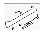 96031FG001NN - : Spoiler Assembly for Subaru: Impreza Image