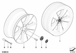 36113411524 - : Wheel, Alloy for BMW Image