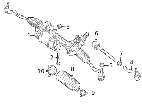 Steering Gear & Linkage for 2014 Mercedes-Benz C63 AMG #3