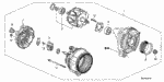 31111PT0003 - Engine: BEARING, RR. GENERATOR for Honda Image