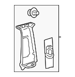 6241047110C1 - Body: Upper Center Pillar Trim for Toyota Image