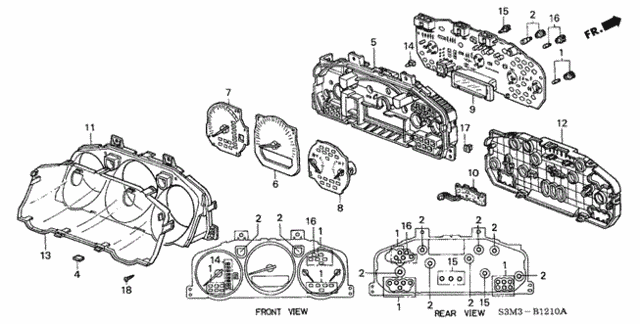 Meter Components for 2003 Acura CL #0