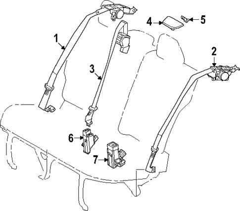 Seat Belt for 2025 Toyota Crown Signia #0