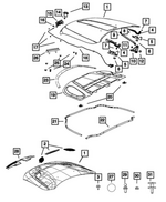 6510735AA - Body Sheet Metal Except Doors: Hex Head Screw for Mopar Image