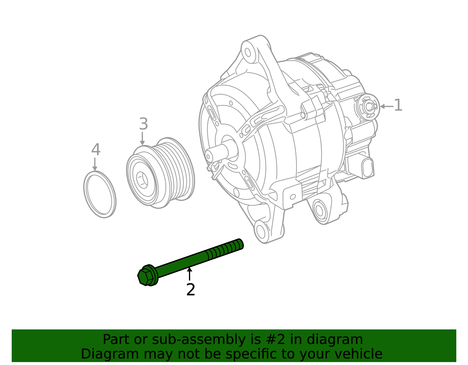 2014-2022 Toyota Alternator Adjusting Bracket Bolt 90105-A0267