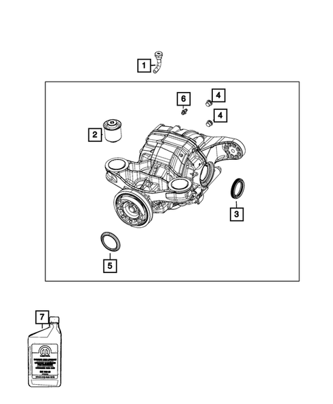 Rear Axle; Housing, Differential and Vent for 2019 Chrysler 300 #0