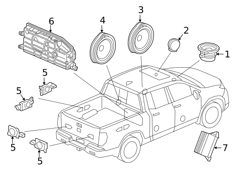 Sound System for 2023 Honda Ridgeline #0