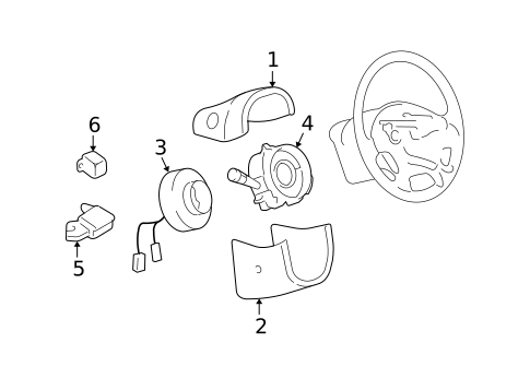 Shroud, Switches & Levers for 2000 Lincoln LS #0