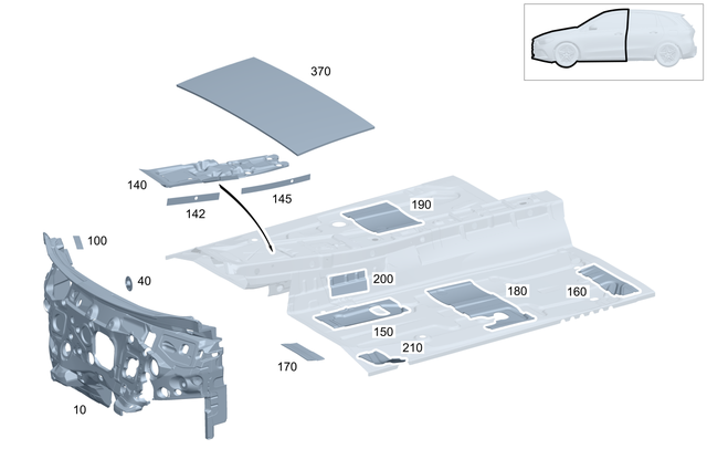 2476826500 - Instrument Panel/Center Console/Linings: Dampening, Firewall for Mercedes-Benz: GLA250, GLA35 AMG, GLA45 AMG Image image