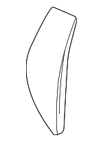 77211TG7A00ZA - Body: Side Cover for Honda: Passport, Pilot, Ridgeline Image