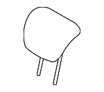 31348000 - Body: Headrest for Volvo: S60, S60 Cross Country, S80 Image