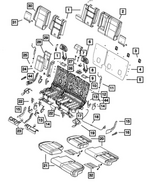 68086221AB - Interior Trim: Seat Back Foam, Left for Mopar Image