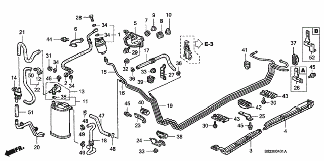 Fuel Pipe (2) for 1998 Honda Civic #0