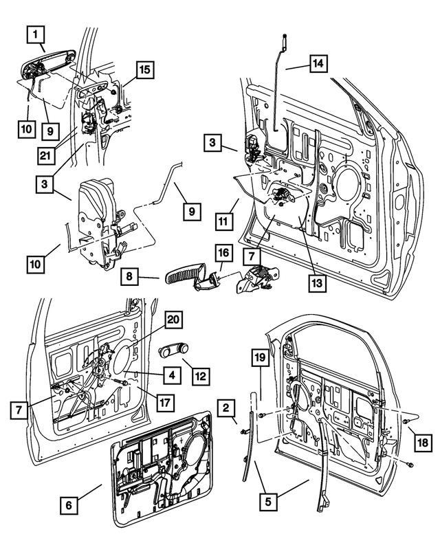 6502064 - Doors, Door Mirrors and Related Parts: Tapping Screw for Mopar Image