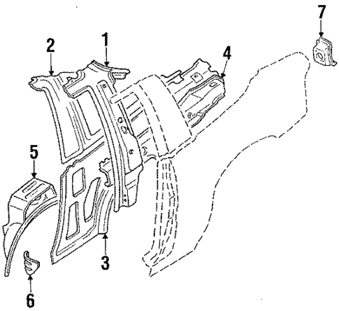 Inner Structure for 1992 Mitsubishi Eclipse #0