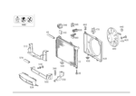 2025054055 - Radiator: Fan Shroud for Mercedes-Benz Image