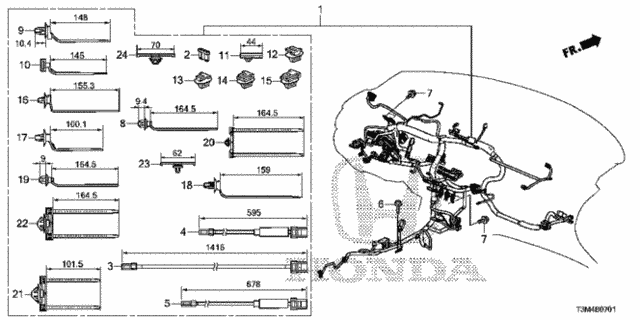 Wire Harness (2) for 2017 Honda Accord #0