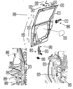 5020699AG - Doors, Door Mirrors and Related Parts: Sliding Door, Left for Mopar Image image