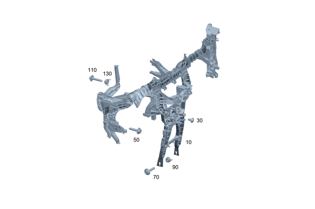 9904139 - Front-End Assembly, Front Panel: Hex. Head Screw W Flange for Mercedes-Benz Image image