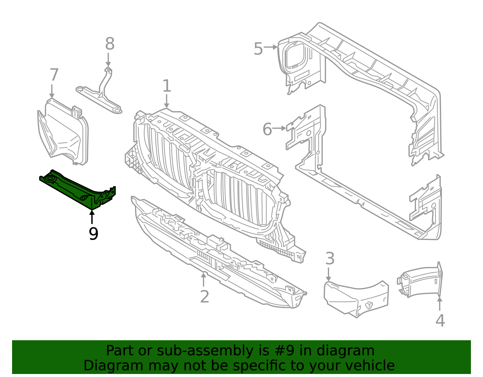 51-64-7-400-118 - High-Quality Side Duct Lower Bracket for AutoNation Parts