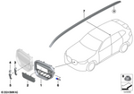 51135A37685 - : Grille, Front, Left for BMW Image