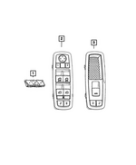 68472839AA - Interior Trim: Memory Selector Switch for Dodge: Durango Image
