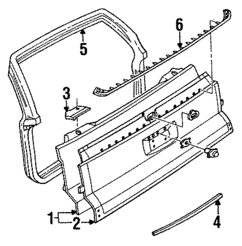 Tail Gate for 1991 Oldsmobile Custom Cruiser #0