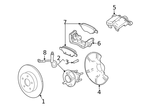 Brake Components for 2006 Pontiac Montana #1