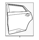 821009UH1A - : Door Shell for Nissan: Murano Image