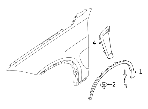 Exterior Trim - Fender for 2016 BMW X6 #0