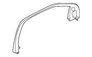 SL1Z4051753AA - Body: Window Molding for Ford Image