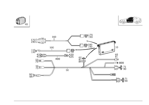 Door Cable Harnesses & Protective Hoses for 2002 Mercedes-Benz C 320 #0
