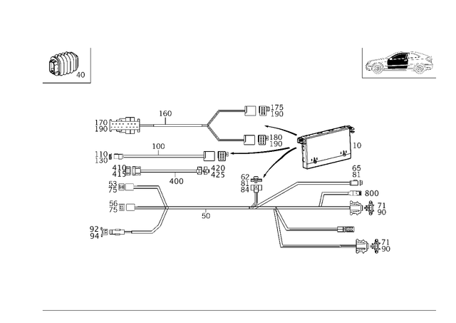 2038210197 - Electrical System: Hose for Mercedes-Benz Image image