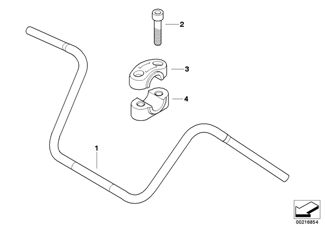 32712331076 - : Handlebar "Police" for BMW-Motorrad Image